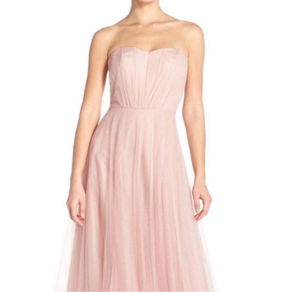 Monique Lhuillier Bridesmaids Tulle Gown Bamboo Size 4 Summer
